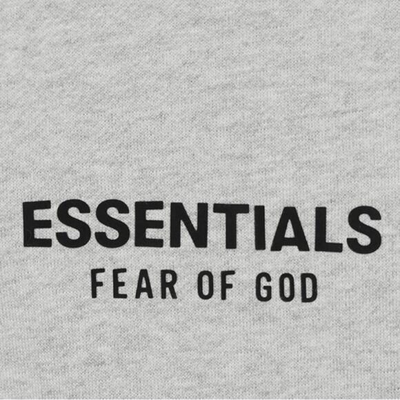 FEAR OF GOD ESSENTIALS Light Oatmeal Relaxed Sweatshirt  XL NWT FOG Bag - Picture 3 of 5